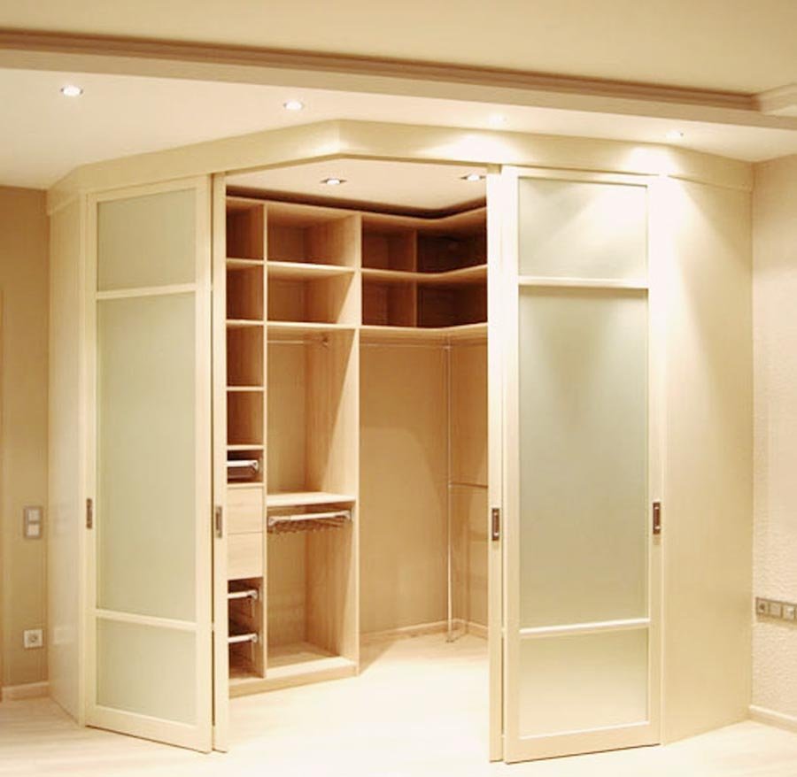 Угловые гардеробные комнаты