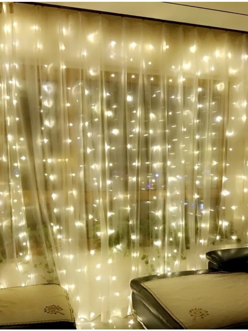 Гирлянда штора Curtain Lights 3*3