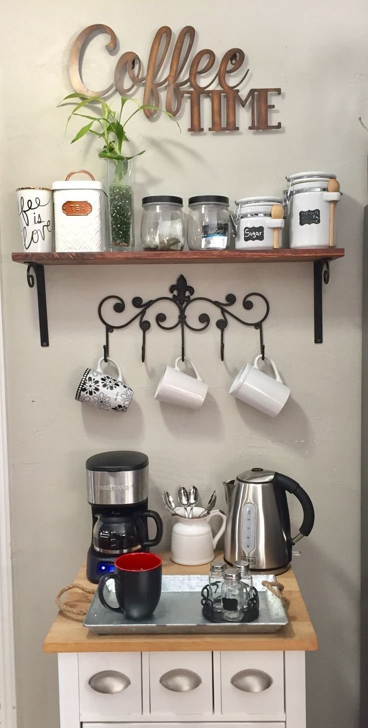 Организация чайной зоны на кухне