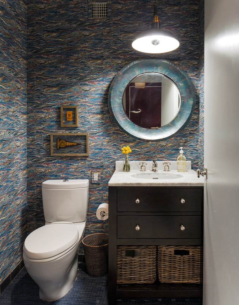 Интерьер туалета в стиле лофт