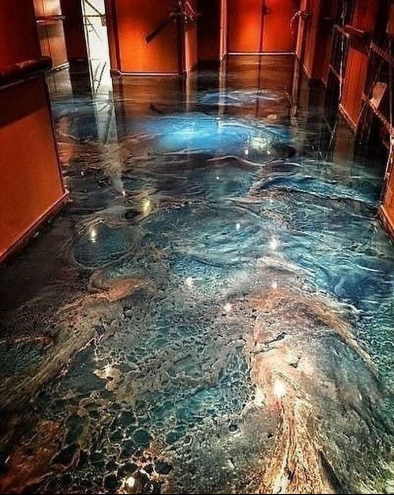 Эпоксидный наливной пол Epoxy Floor 3d