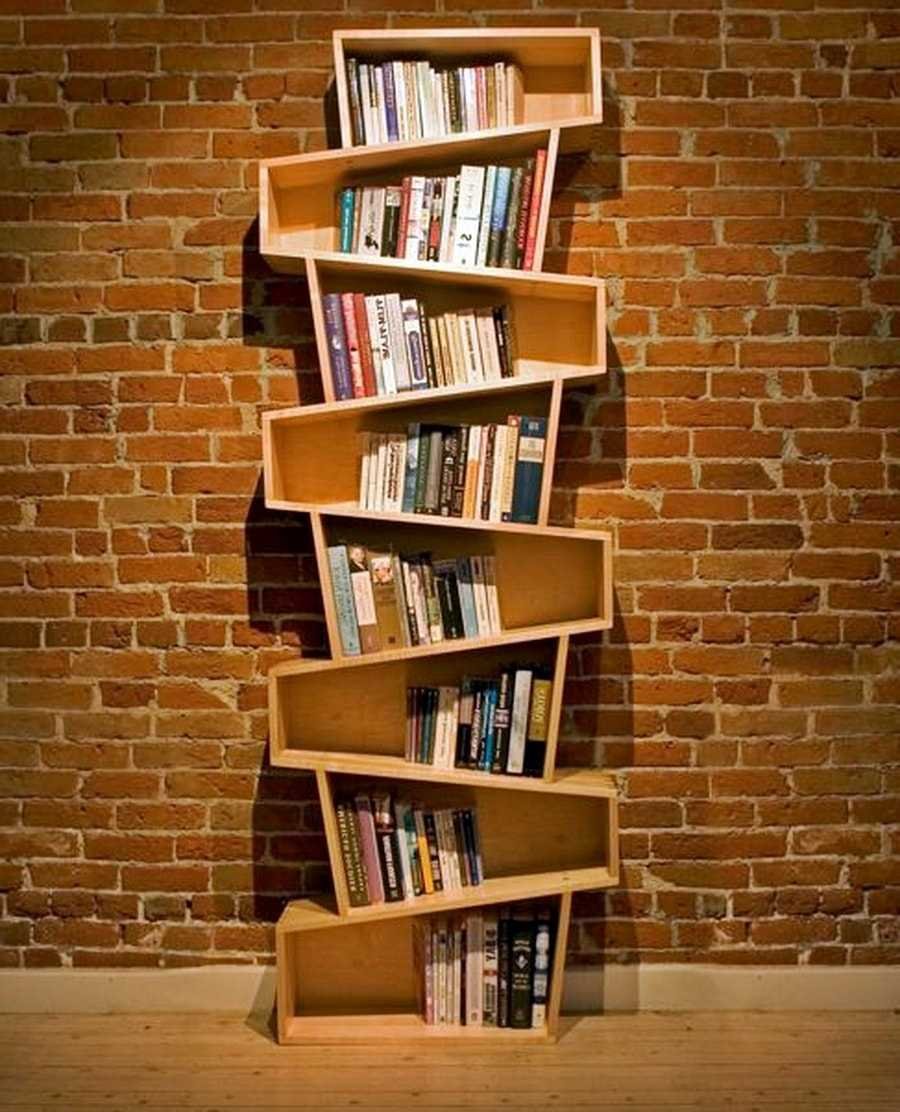 Оригинальные книжные полки