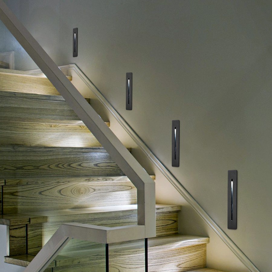 Modern Design Outdoor recessed Wall foot Lamp led Stair Step Light 115х115