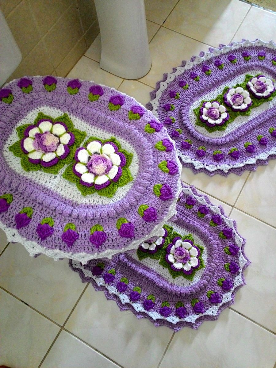 Коврик для ванной крючком