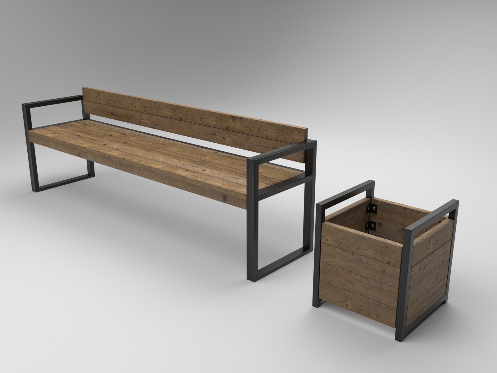 Лавочка в стиле лофт своими руками: 71 фото