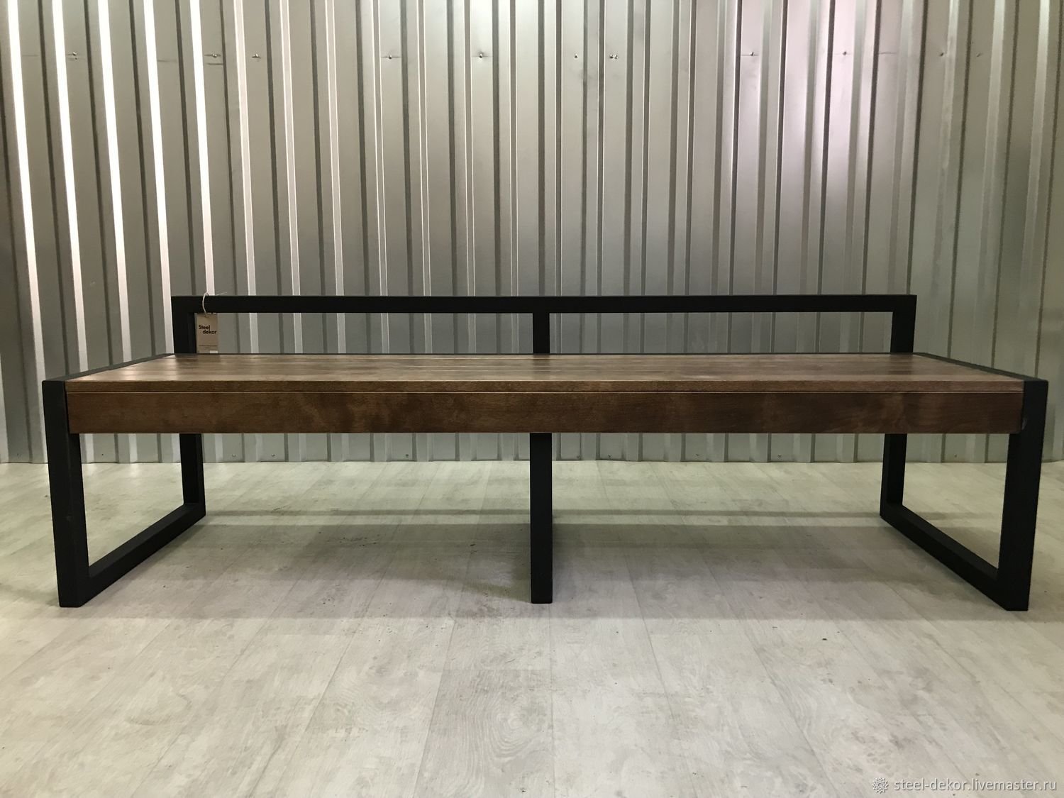 Лавочка в стиле лофт своими руками: 71 фото