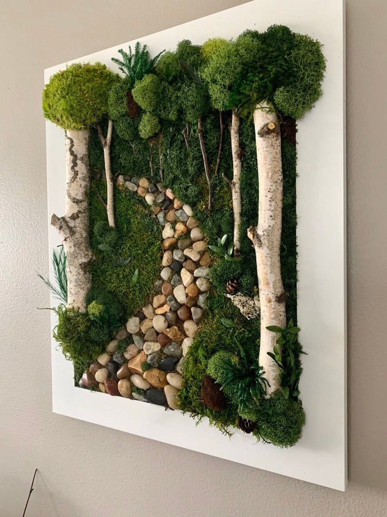 Фитокартина из стабилизированного мха