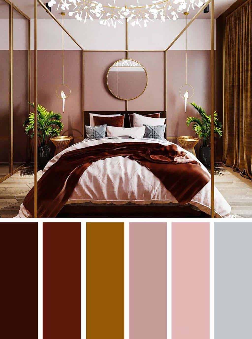 Цветовые сочетания в интерьере спальни
