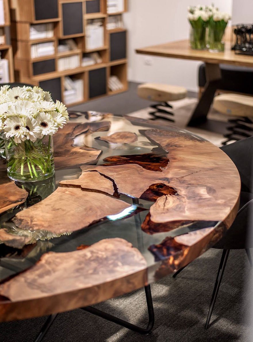 Slab Wood эпоксидная смола