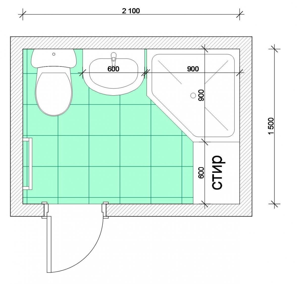планировка ванной комнаты в загородном доме