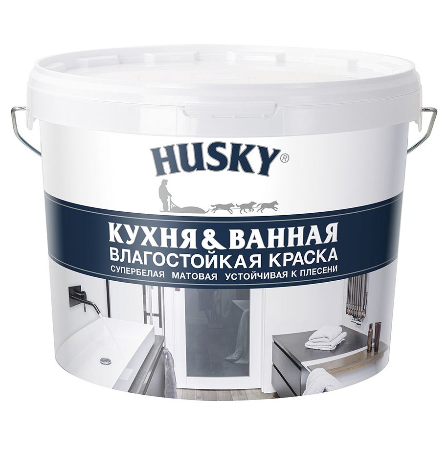 Husky акриловая краска интерьерная матовая