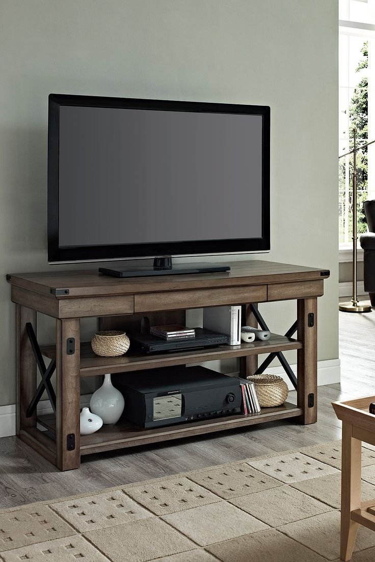 Irwin Rustic Wood TV Stand