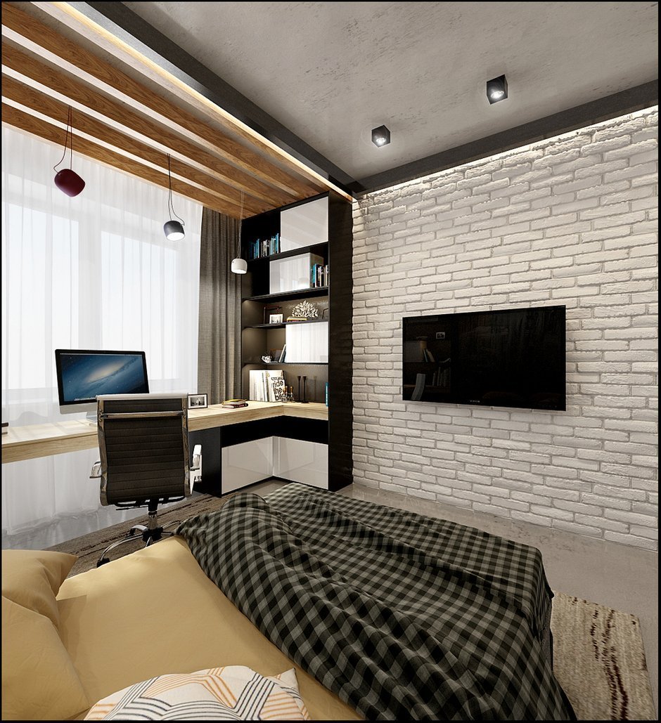 Спальня совмещенная с кабинетом