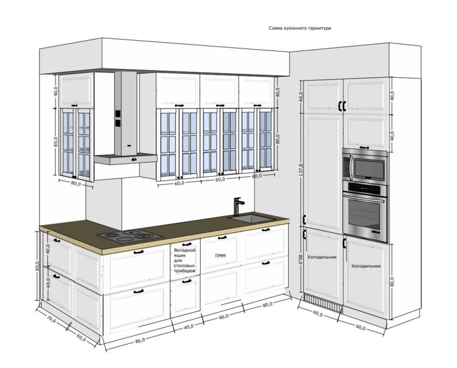 Чертеж угловой кухни икеа