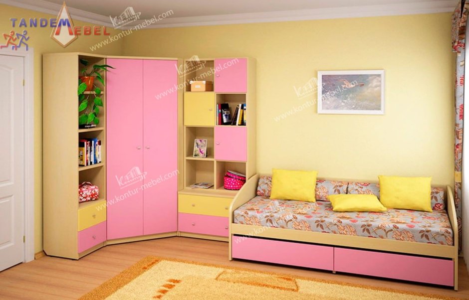 Мебель Инволюкс детская розовая