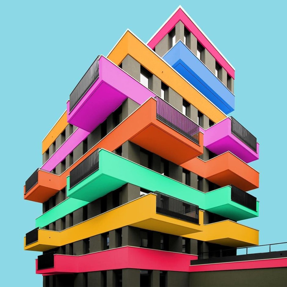 Цветные здания