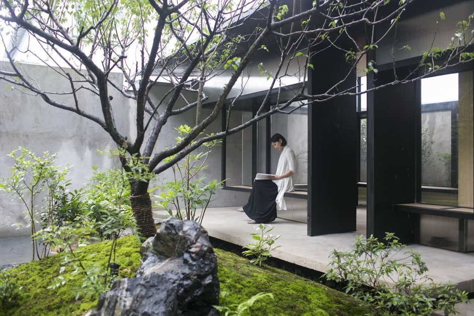 Японский дом с внутренним двориком