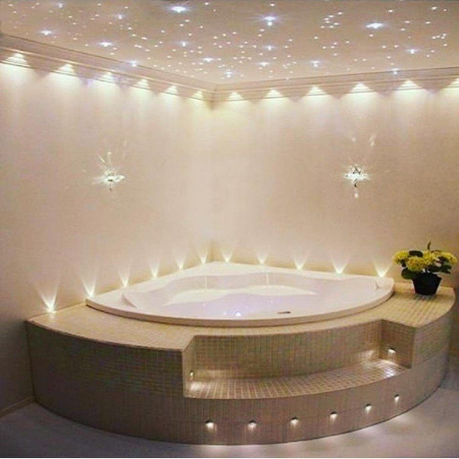 Декоративная подсветка в ванной