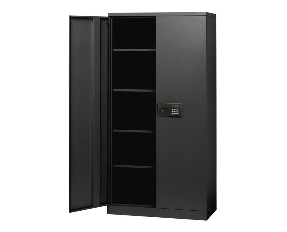 Черный шкаф для одежды