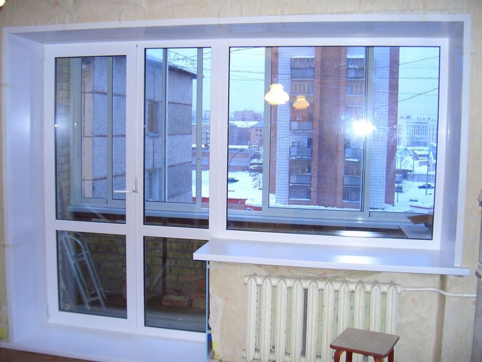 Балконный блок французское окно