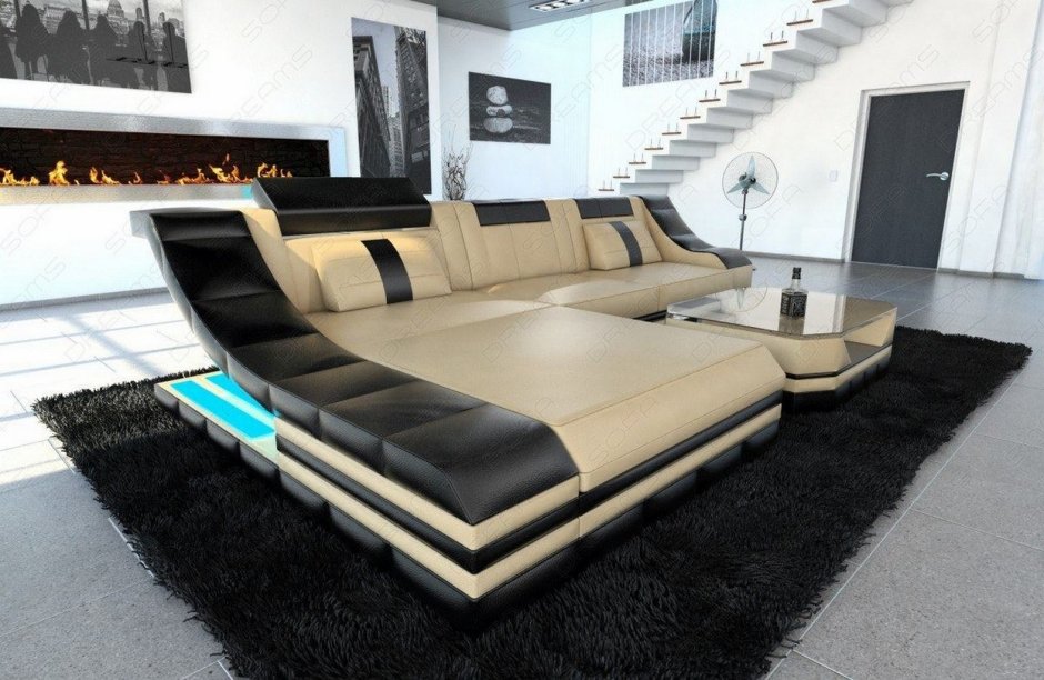Угловой диван кровать в современном стиле