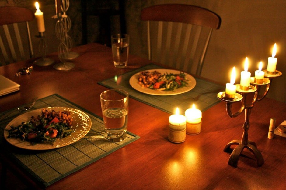 Ужин при свечах для любимого