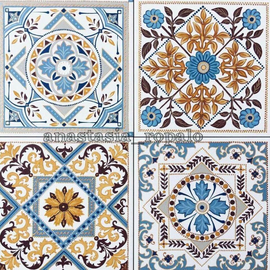 Плитка azulejo марокканский стиль