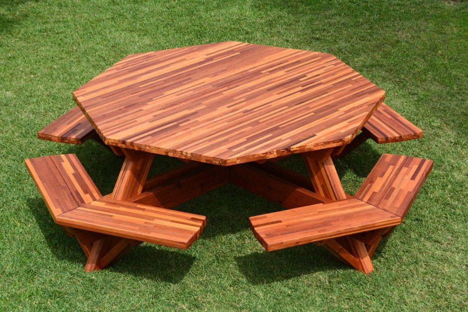 Стол для пикника деревянный