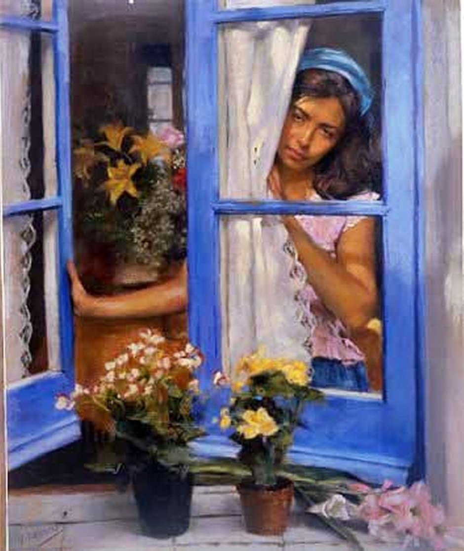 Ромеро Редондо картины у окна