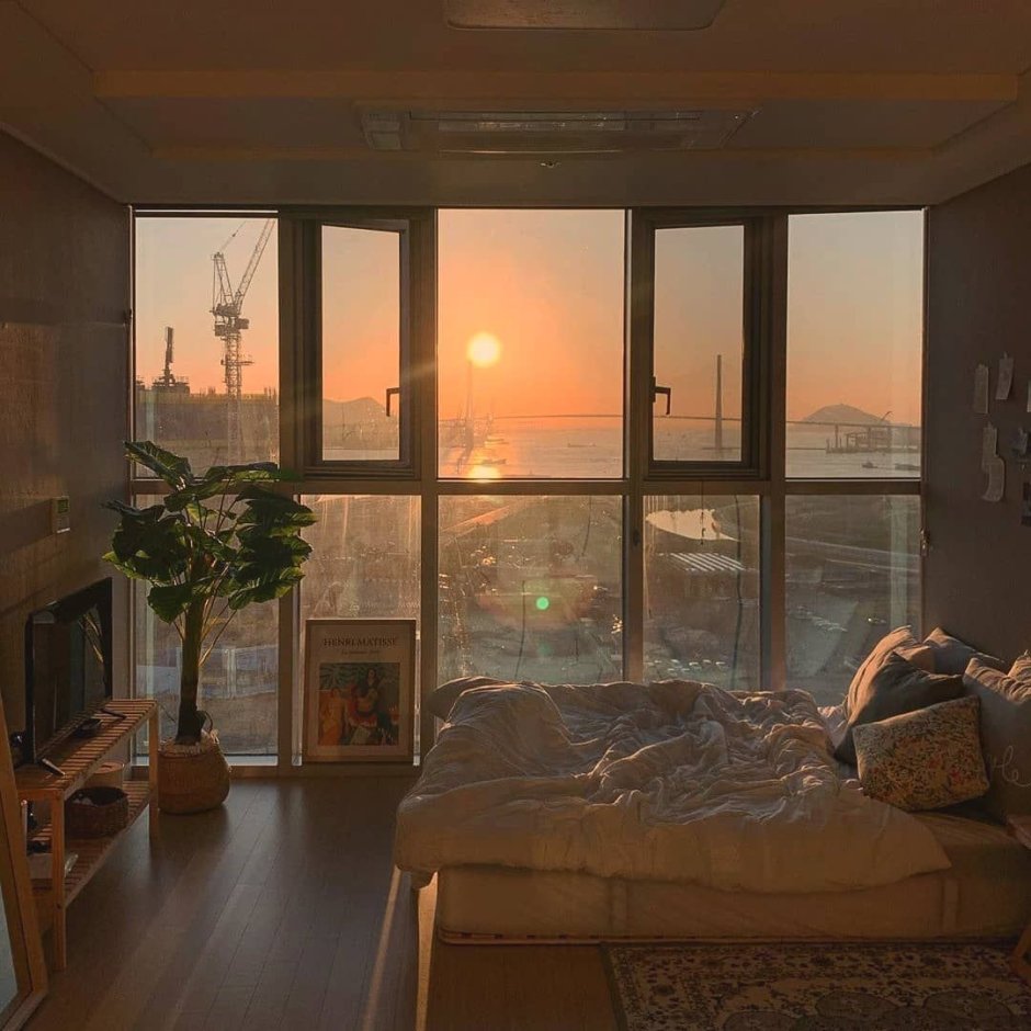 Комната с панора ными окнами