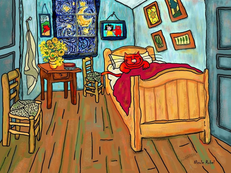 Ван Гог спальня в Арле оригинал в музее