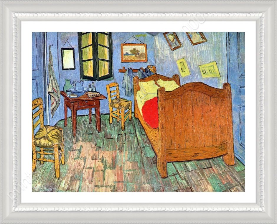Спальня в Арле Ван Гог детали