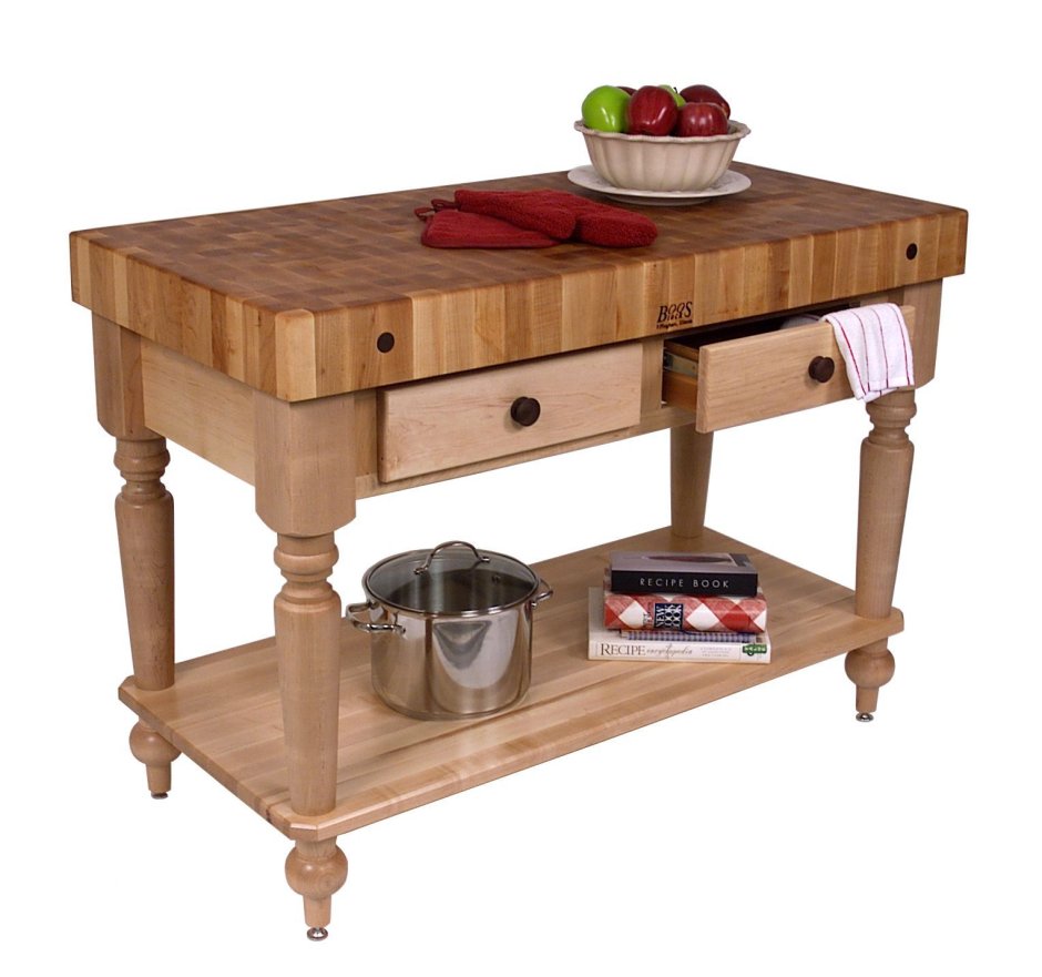Стол кухонный разделочный деревянный