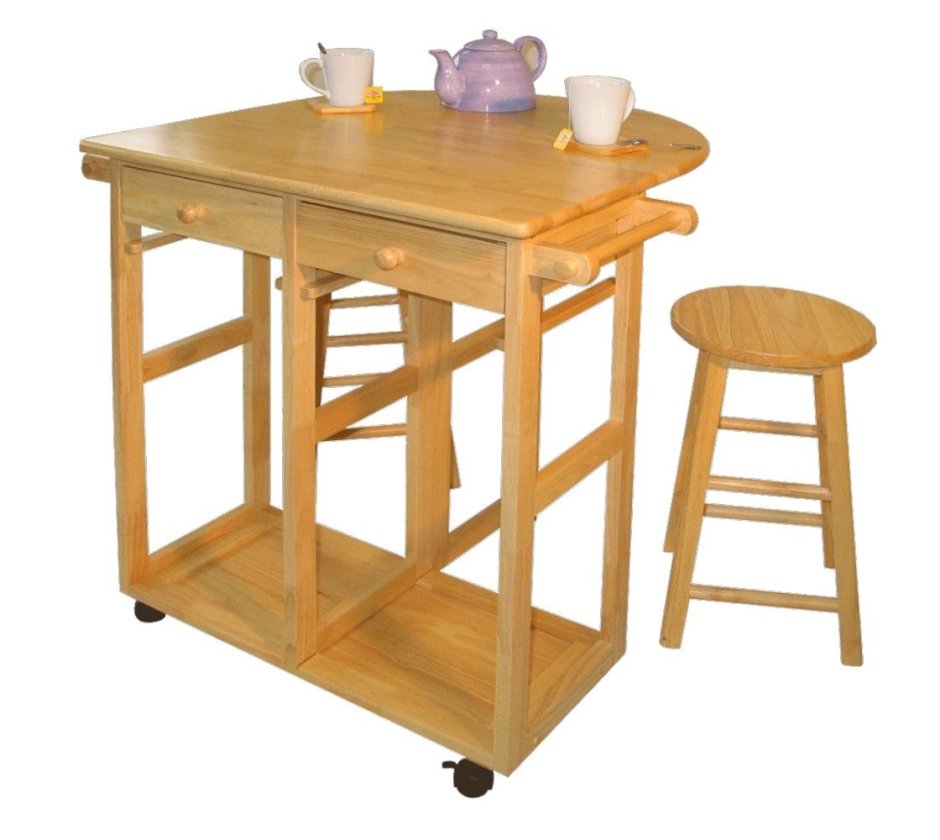 Кухонный стол на колесиках