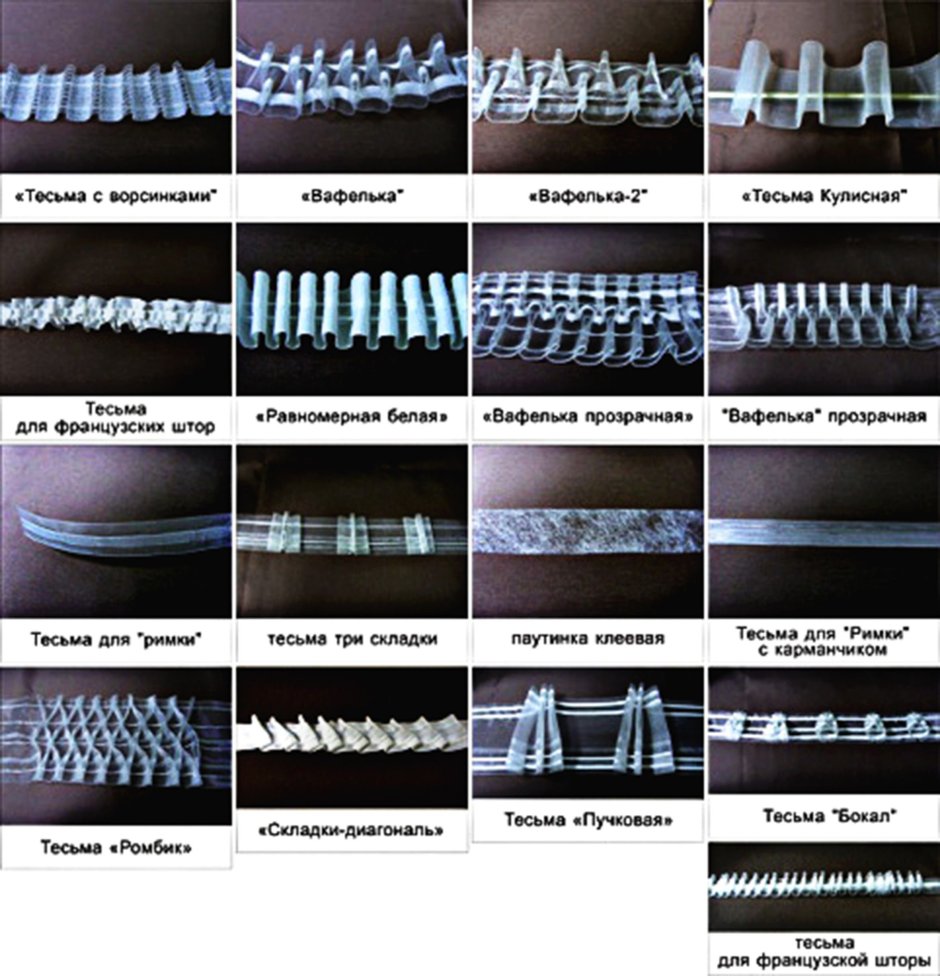 Портьера на шторной ленте