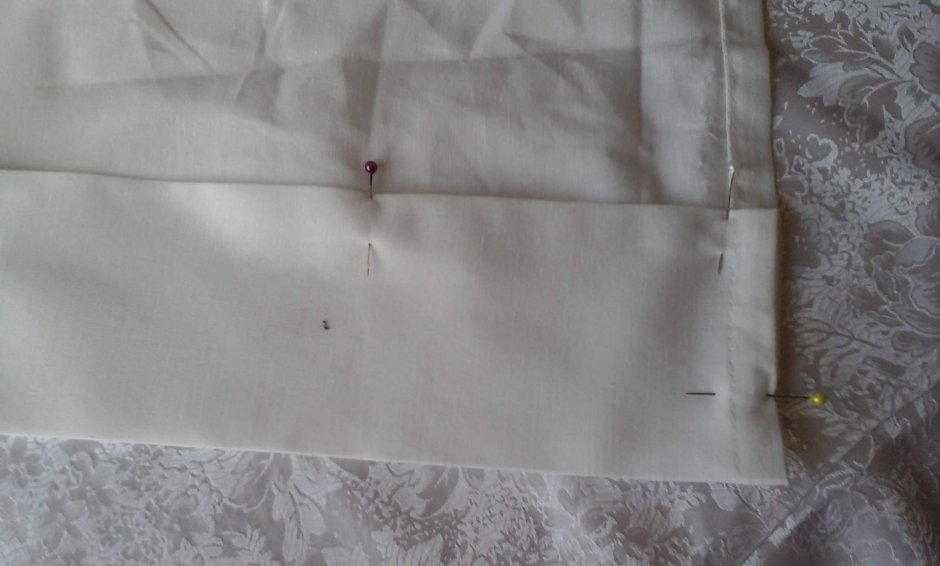 Укоротить тюль без подшивания