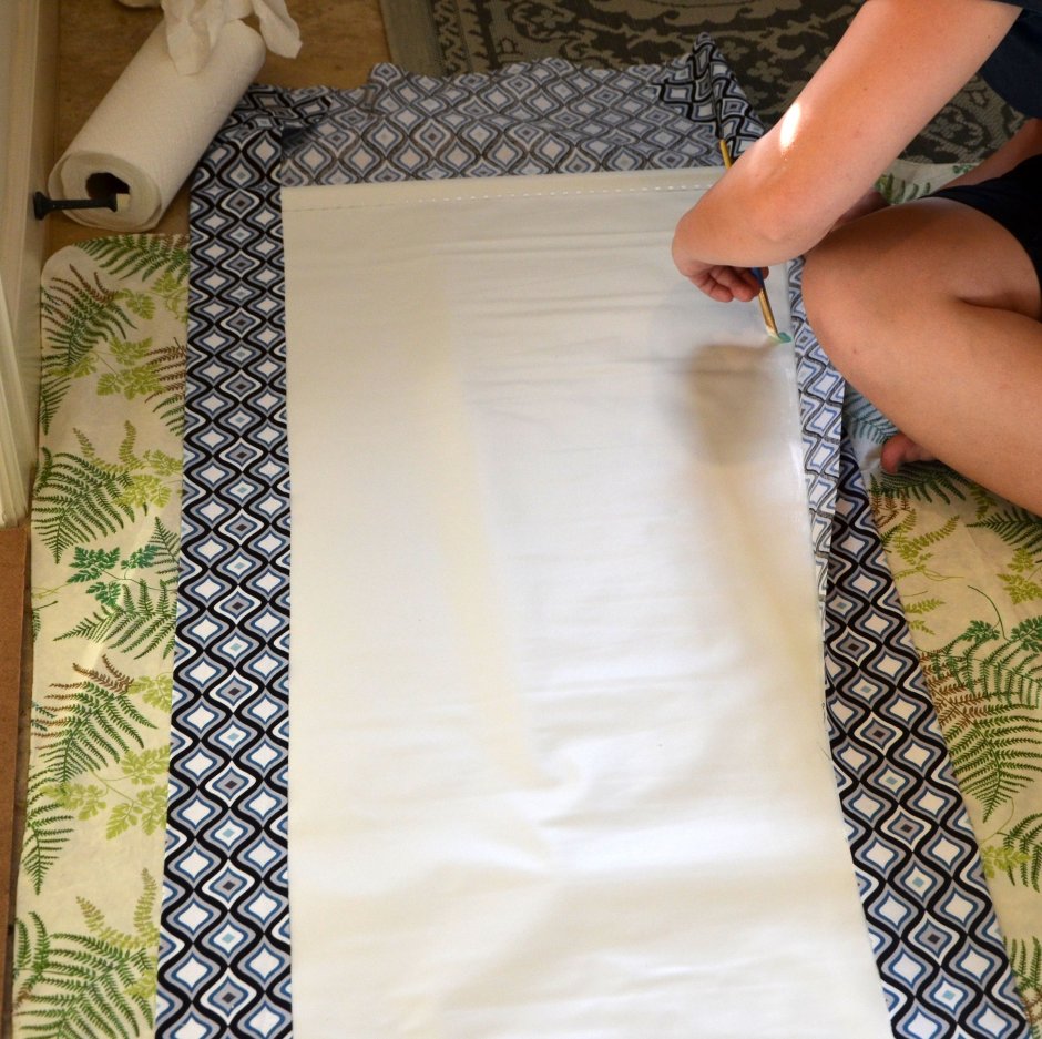 Шторы на петлях из ткани