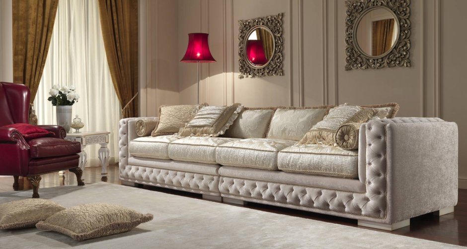 Угловой диван в стиле Сканди