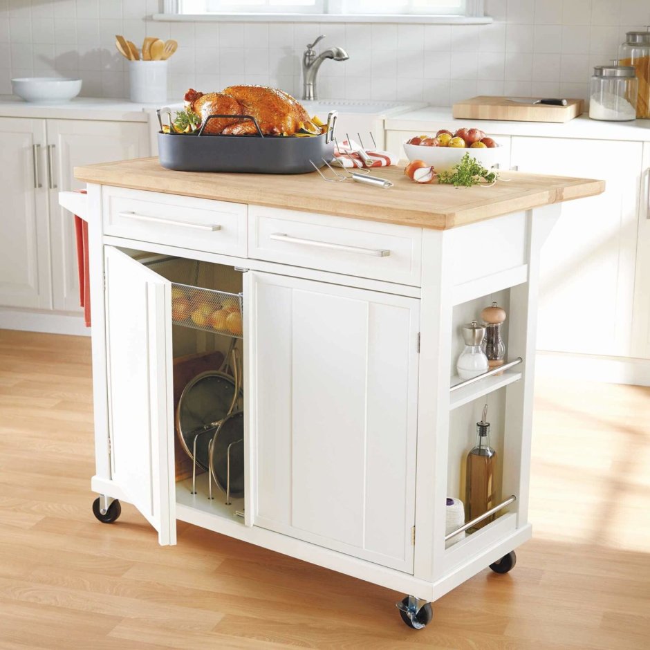 Кухонный остров на колесиках