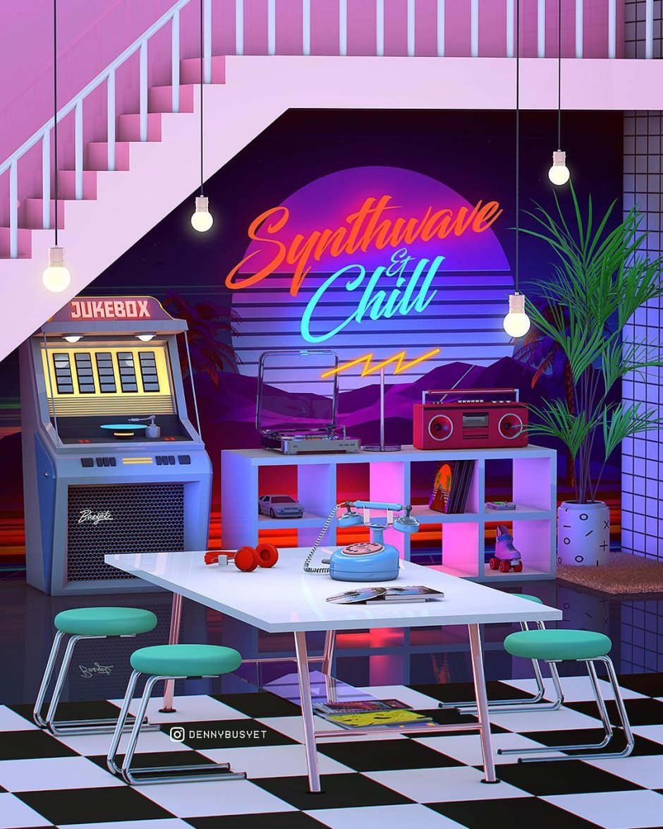 Vaporwave комната