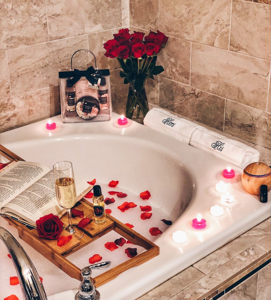 Романтический декор ванной