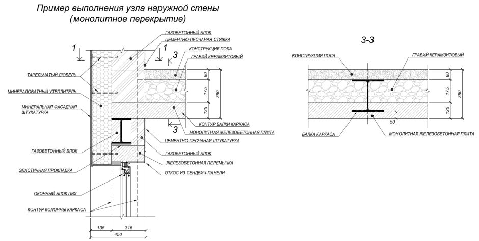 Монтажные узлы оконных блоков с четвертью