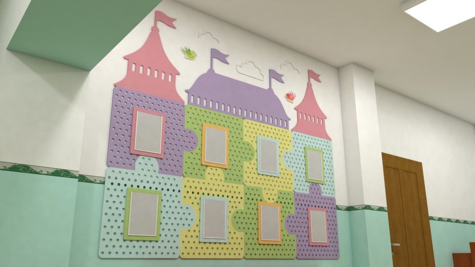 Декоративные панели в детский сад на стенку