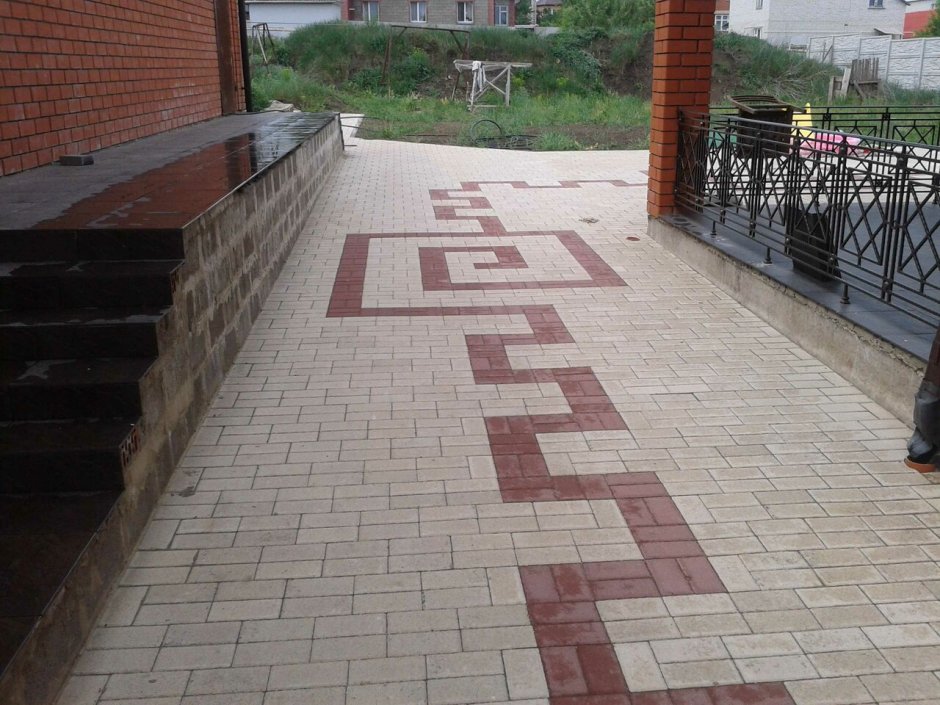 Тротуарная плитка орнамент
