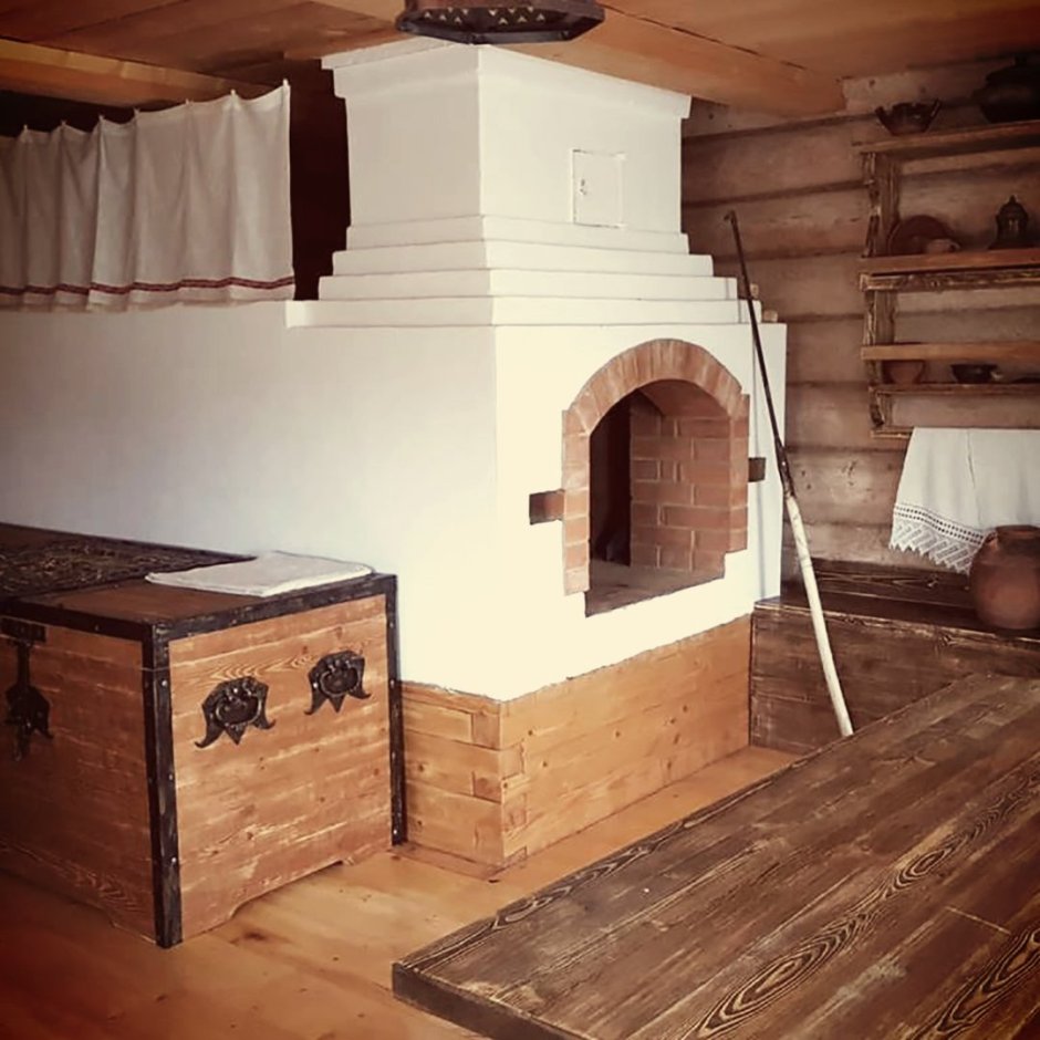 Каминопечь с. лежанкой Туликиви