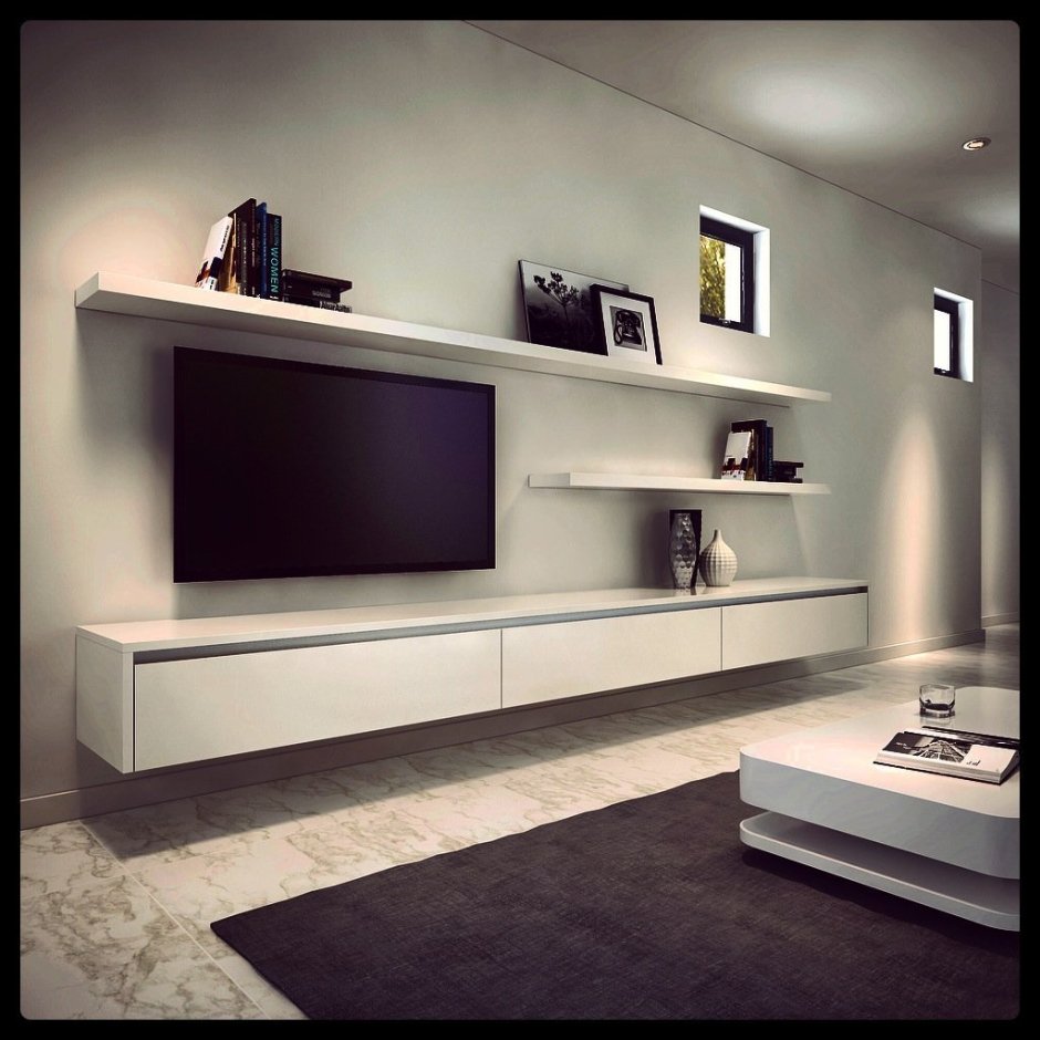 Мебель под телевизор в современном стиле в гостиную