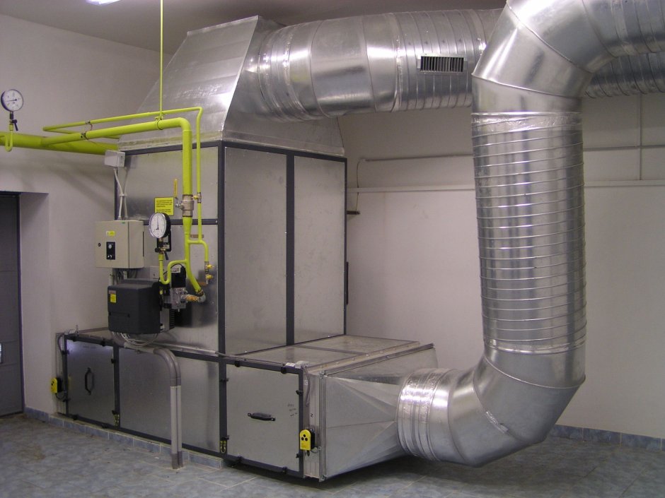 Приточно-вытяжная система вентиляции с рекуперацией тепла схема