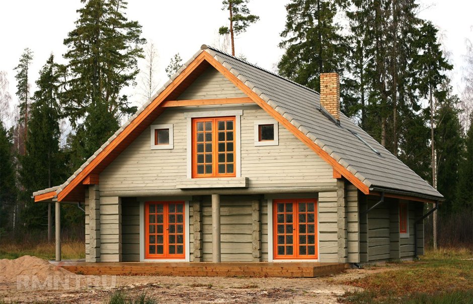 Цветовые решения деревянных домов