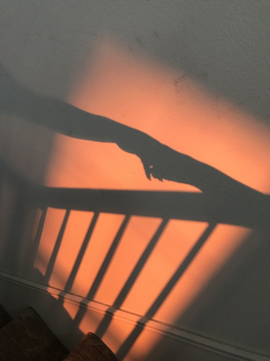 Тень от окна на стене