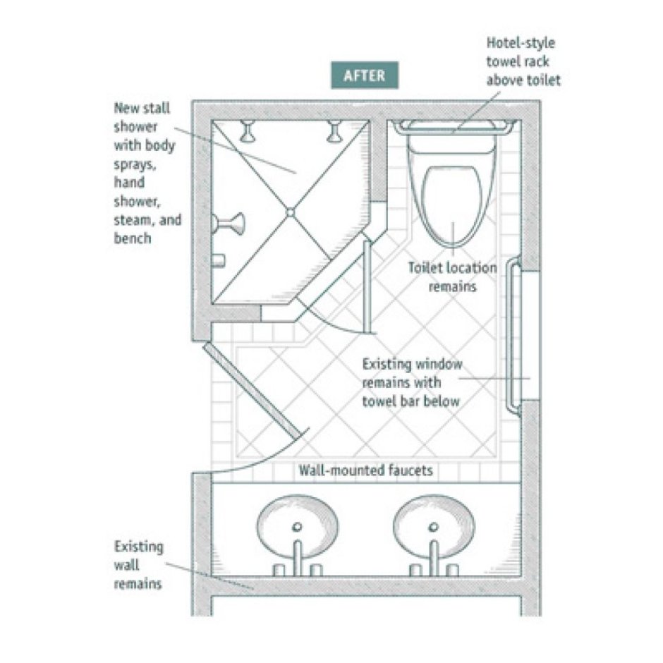 Shower Stall with Toilet
